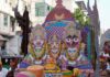 अक्षरधाम मंदिर से निकली भगवान जगन्नाथ की भव्य रथयात्रा Grand Rath Yatra of Lord Jagannath taken out from Akshardham Temple.