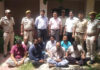 जुआघर पर पुलिस ने मारा छापा: 54 हजार 800 रुपए जुआ राशि सहित आठ जुआरी गिरफ्तार