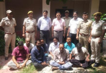 जुआघर पर पुलिस ने मारा छापा: 54 हजार 800 रुपए जुआ राशि सहित आठ जुआरी गिरफ्तार
