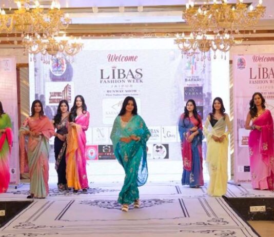 जयपुर में सजा ‘लिबास फैशन वीक’ का रंगारंग मंच The vibrant stage of ‘Libas Fashion Week’ was set in Jaipur.