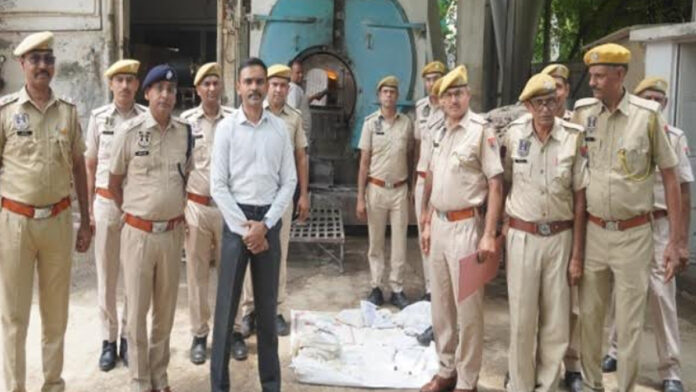 Mission Jagriti: Police destroy narcotics worth over ₹76 lakh. Mission Jagriti: Police destroy narcotics worth over ₹76 lakh.