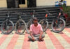 पार्क और अकादमियों के बाहर से साइकिलें चुराने वाला शातिर गिरफ्तार Cunning bicycle thief arrested for stealing cycles from outside parks and academies.