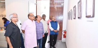 पेंसिल स्केच प्रदर्शनी में दिखी वरिष्ठ कलाकार प्रताप कुमार भाटिया की प्रतिभा