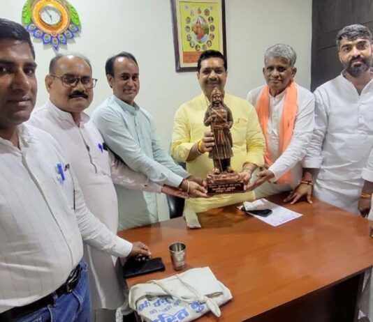 उत्थान को लेकर भाजपा प्रदेश संगठन महामंत्री अजेय कुमार से मिला प्रतिनिधिमंडल