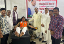 157 युवाओं ने रक्तदान कर दिया मानव सेवा का संदेश 157 youths donated blood, conveying a message of service to humanity.