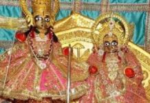 मोगरा, जूही और गुलाब की महक से महका श्री सीताराम जी मंदिर The Shri Sitaram Ji Temple is fragrant with the scent of roses.