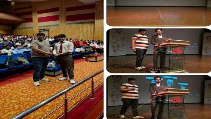 Students presented innovative projects during the 15-day in-house internship program at SKIT. Students presented innovative projects during the 15-day in-house internship program at SKIT.