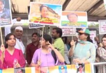 सोनम वांगचुक के समर्थन में जयपुर में सड़क पर उतरे लोग People took to the streets in Jaipur in support of Sonam Wangchuk.