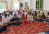 रामलला मंदिर में चोरी के विरोध में आप का सुंदरकांड पाठ AAP organizes Sundarkand recitation in protest against the theft at the Ram Lalla temple.