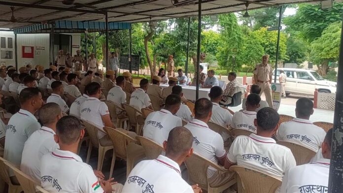 Mental health camp at Jaipur Police Lines