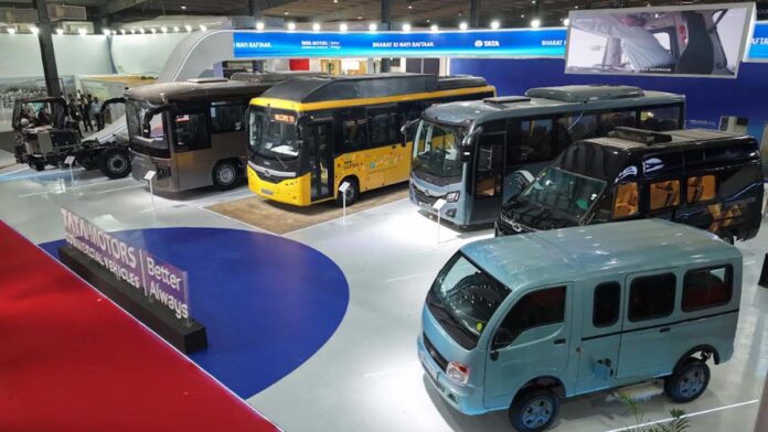 Tata Motors showcased next-generation passenger mobility solutions at 'Pravas 5.0'. Tata Motors showcased next-generation passenger mobility solutions at 'Pravas 5.0'.