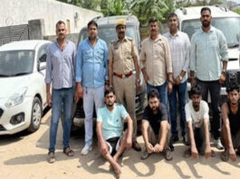 हाईटेक अंतरराज्यीय वाहन चोर गिरोह का भंडाफोड़: 10-10 हजार के दो इनामी समेत चार गिरफ्तार High-tech interstate vehicle theft gang busted