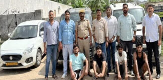 हाईटेक अंतरराज्यीय वाहन चोर गिरोह का भंडाफोड़: 10-10 हजार के दो इनामी समेत चार गिरफ्तार High-tech interstate vehicle theft gang busted