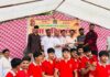 युवा खेल संगम का आयोजन में पारंपरिक खेलों में युवाओं ने दिखाया उत्साह Youth showed enthusiasm for traditional sports at the 'Yuva Khel Sangam' event.