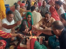 पंचकुंडीय गायत्री महायज्ञ में 40 दिवसीय जप अनुष्ठान का संकल्प