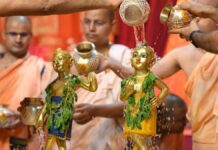 बलराम पूर्णिमा के साथ गुप्त वृंदावन धाम में हुआ जन्माष्टमी महोत्सवों का आगाज