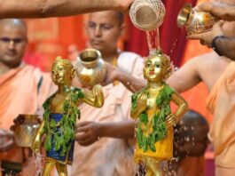 बलराम पूर्णिमा के साथ गुप्त वृंदावन धाम में हुआ जन्माष्टमी महोत्सवों का आगाज