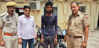 बाइक चुराने वाला शातिर गिरफ्तार