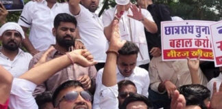 छात्रसंघ चुनाव बहाली को लेकर जयपुर में बवाल: विधानसभा कूच पर पुलिस से भिड़े छात्र
