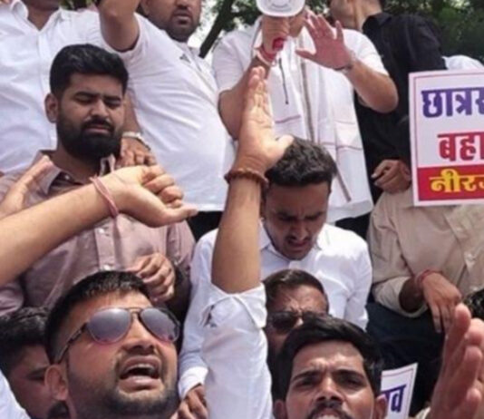 छात्रसंघ चुनाव बहाली को लेकर जयपुर में बवाल: विधानसभा कूच पर पुलिस से भिड़े छात्र
