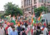कांग्रेस अल्पसंख्यक विभाग ने तिरंगा यात्रा निकाल दिया लोकतंत्र बचाने का संदेश