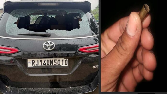 Four rounds fired at the Fortuner. Four rounds fired at the Fortuner.
