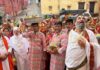 गीता गायत्री मंदिर में शिव महापुराण कथा का शुभारंभ: हरियाली प्रदोष तक चढ़ेंगे सवा लाख बेलपत्र
