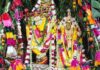 केसर-अगरू से रंगी पवित्रा मालाओं से सजे ठाकुर जी: गोविंददेवजी मंदिर में भक्ति की बही धारा Thakur-ji adorned with sacred garlands scented with saffron and agarwood.
