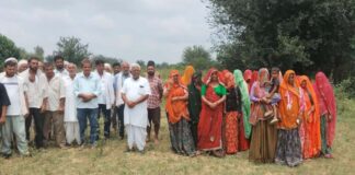गांजा प्रकरण पर फूटा ग्रामीणों का गुस्सा:निर्दोष परिवार को न्याय दिलाने की उठाई मांग