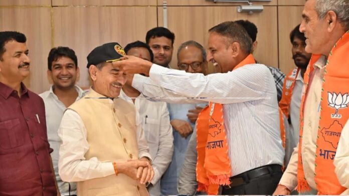 RLP suffers major setback as several prominent Sujangarh workers join BJP RLP suffers major setback as several prominent Sujangarh workers join BJP