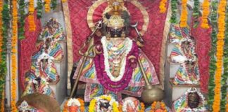 श्री सिद्धपीठ शनिधाम नवग्रह मंदिर का पाटोत्सव में 551 किलो दूध से हुआ अभिषेक Patotsav of Shri Siddhpeeth Shanidham Navagraha Temple