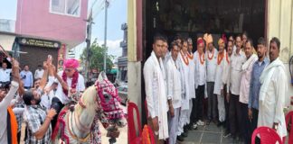 हलवाई कैटरर्स समिति चुनाव में रमेश्वर कसाना के समर्थन में जुटे समर्थक