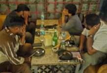 रेस्टोरेंट की आड़ में चल रहा था अवैध हुक्का बार