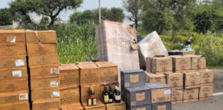 चुनाव से पहले झुंझुनूं पुलिस ने की 20 लाख की अवैध शराब जब्त