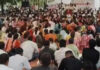 तबादला नीति की मांग पर ग्रेड थर्ड शिक्षकों का प्रदर्शन
