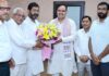 कर्मचारियों की मांगों को लेकर मुख्यमंत्री से मिले महासंघ पदाधिकारी Federation office-bearers met the Chief Minister regarding the employees' demands.