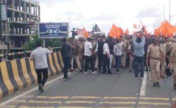 यूजीसी नियमों के खिलाफ जयपुर में गरजी करणी सेना Karni Sena lashes out in Jaipur against UGC norms.