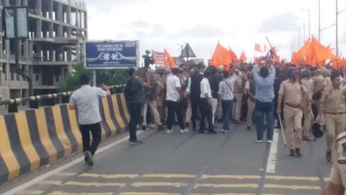 karni Karni Sena lashes out in Jaipur against UGC norms.