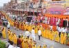 5100 महिलाओं और 1100 कांवड़ियों ने लगाए बम-बम भोले के जयकारे 5,100 women and 1,100 Kanwariyas chanted "Bam-Bam Bhole."