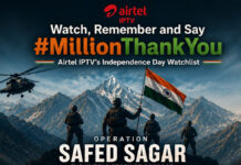 देखें, याद रखें और कहें #MillionThankYou: एयरटेल आईपीटीवी की ख़ास इंडिपेंडेंस डे वॉचलिस्ट
