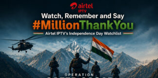 देखें, याद रखें और कहें #MillionThankYou: एयरटेल आईपीटीवी की ख़ास इंडिपेंडेंस डे वॉचलिस्ट