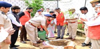 गृह रक्षा प्रशिक्षण केंद्र में ‘हरियालो राजस्थान’ के तहत हुआ पौधारोपण