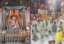 राधा गोविंद देवजी मंदिर में जन्माष्टमी उत्सव में भजनों से गूंजा मंदिर