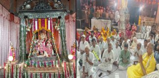 राधा गोविंद देवजी मंदिर में जन्माष्टमी उत्सव में भजनों से गूंजा मंदिर