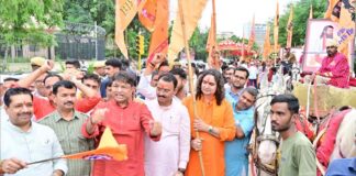 गुरु रविदास जयंती वर्ष पर जयपुर में निकली भव्य कलश शोभायात्रा