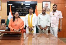 सुभासपा प्रदेश प्रभारी सुभाष यादव की साध्वी निरंजन ज्योति से मुलाकात