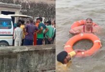 छापरवाड़ा बांध में डूबे युवक का शव एसडीआरएफ ने निकाला SDRF recovers body of youth who drowned in Chhaparwada Dam.