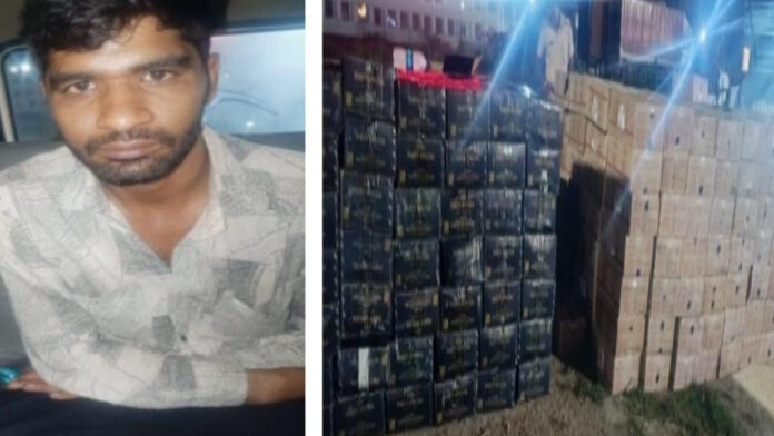 Illicit liquor worth ₹60 lakh, being transported from Chandigarh to Gujarat, seized. Illicit liquor worth ₹60 lakh, being transported from Chandigarh to Gujarat, seized.