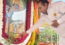 गोविन्द देव जी मंदिर से गिर्राज जी के लिए 22वीं पदयात्रा रवाना