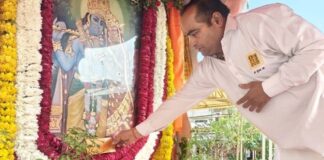 गोविन्द देव जी मंदिर से गिर्राज जी के लिए 22वीं पदयात्रा रवाना